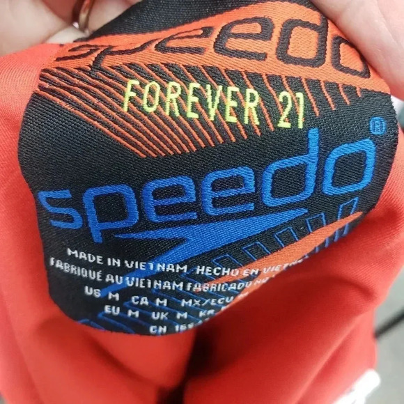 SPEEDO FOREVER 21 Red Cheeky One Piece Swimsuit - Picture 4 of 5